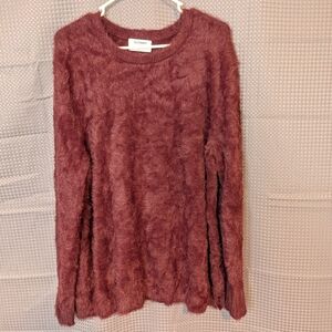 Old Navy Maroon Fuzzy Sweater